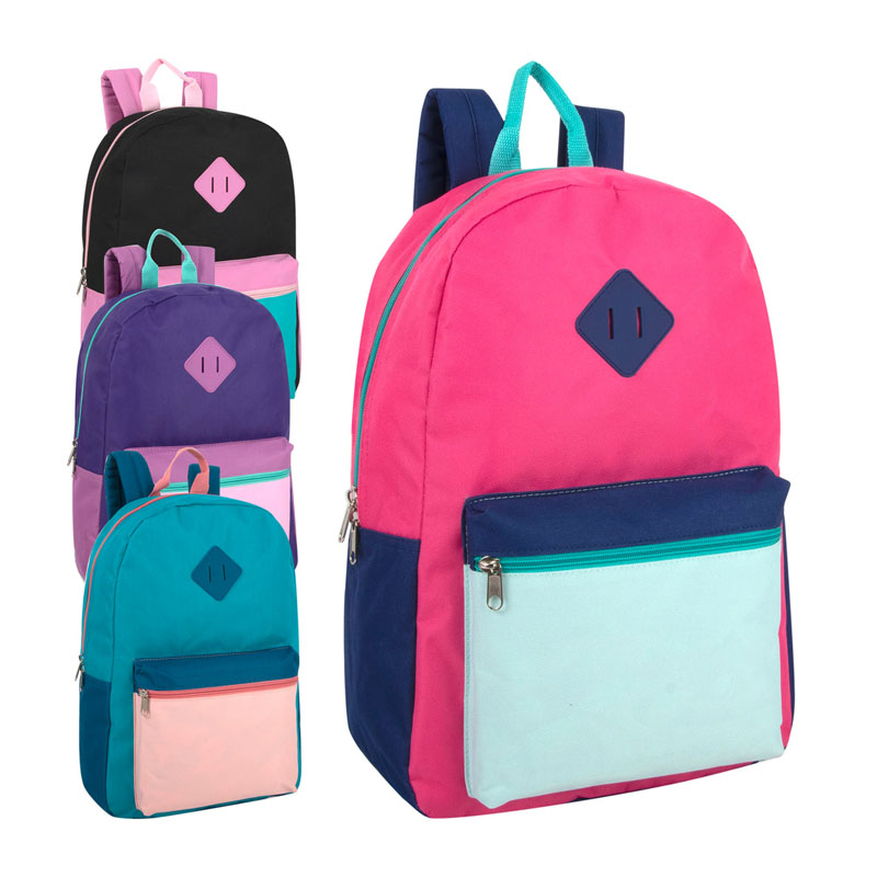 Mochila multicolor de varias capas de 17 pulgadas