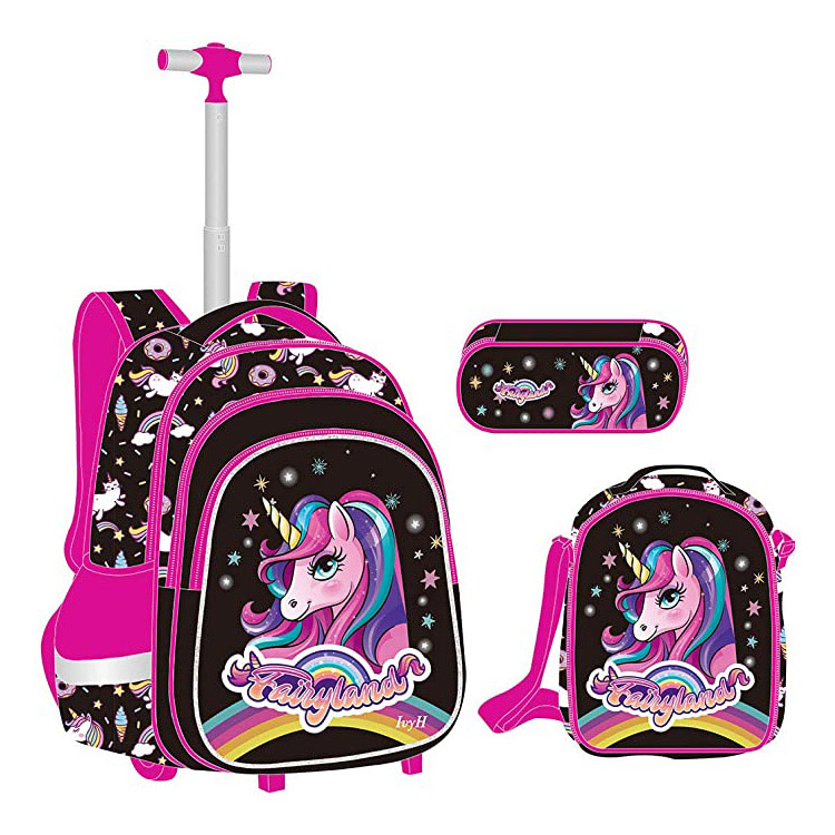 Bolso Trolley Primario Con Estampado De Dibujos Animados