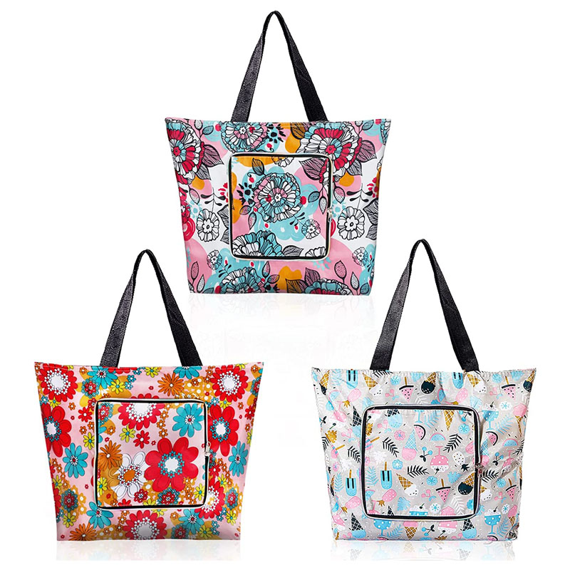 Bolsas de compras lavables plegables