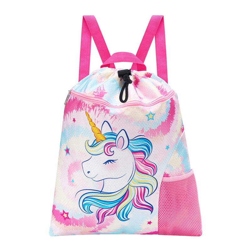 Mochila con cordón para niños Unicornio