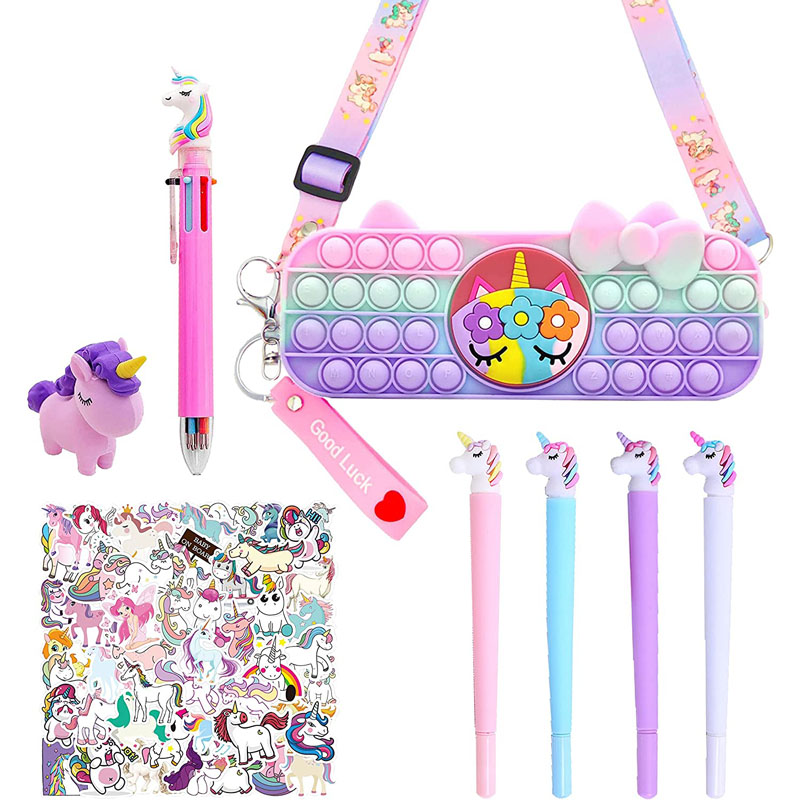 Estuche para lápices Unicornio Juego de papelería Unicornio para niñas